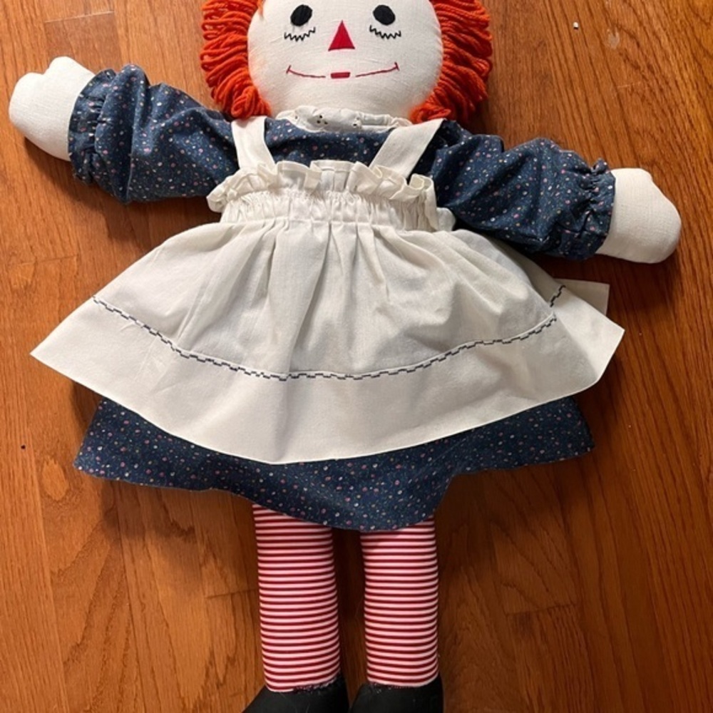 Vintage Raggedy Ann Doll 24” Tall Vintage